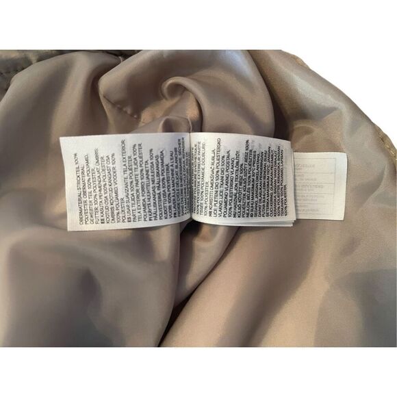 H&M Mens Beige Long Sleeve Sherpa Lined Full Zip Fleece Jacket Size Medium - Picture 6 of 9